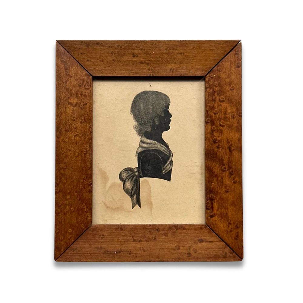 19th-century Framed Silhouette Portrait (S02)