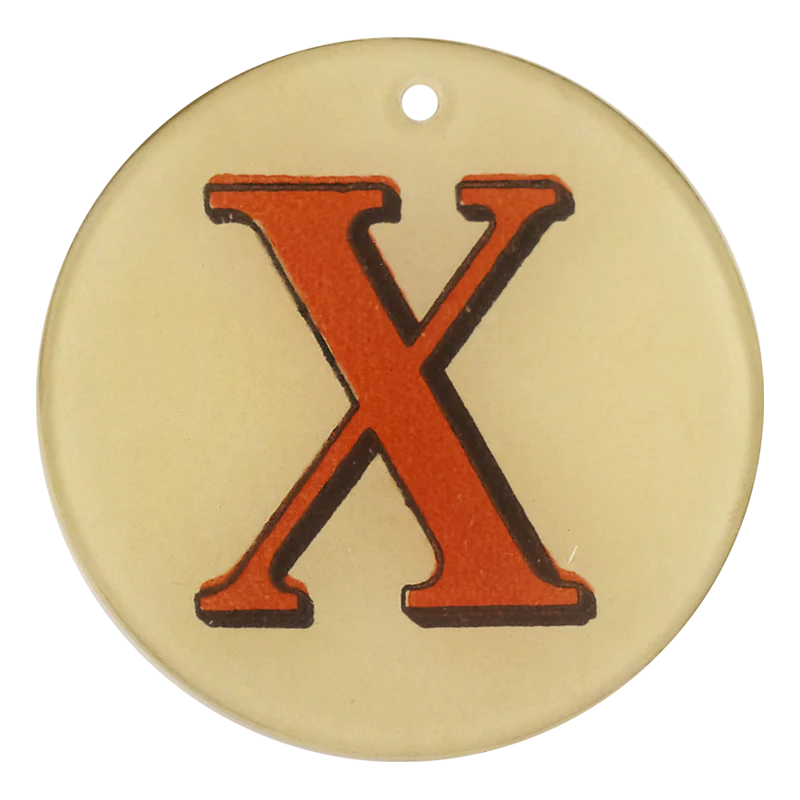 Red Letters - X