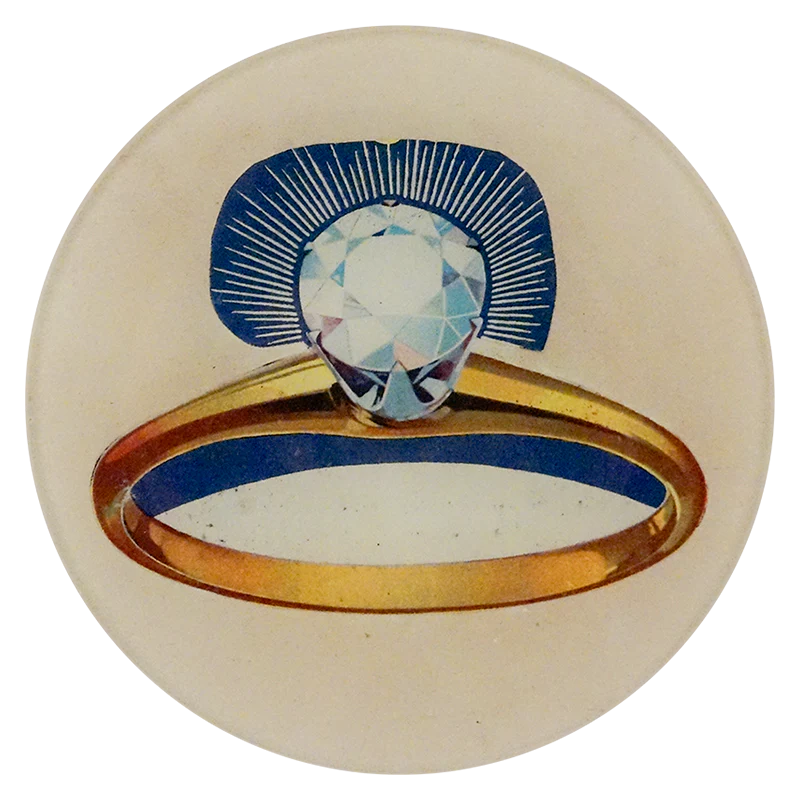 Blue Glow Ring Dish