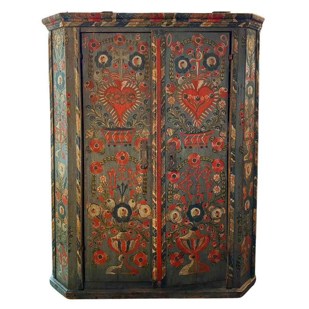 Early 19th-century Austrian Tyrolean Folk Art Cabinet