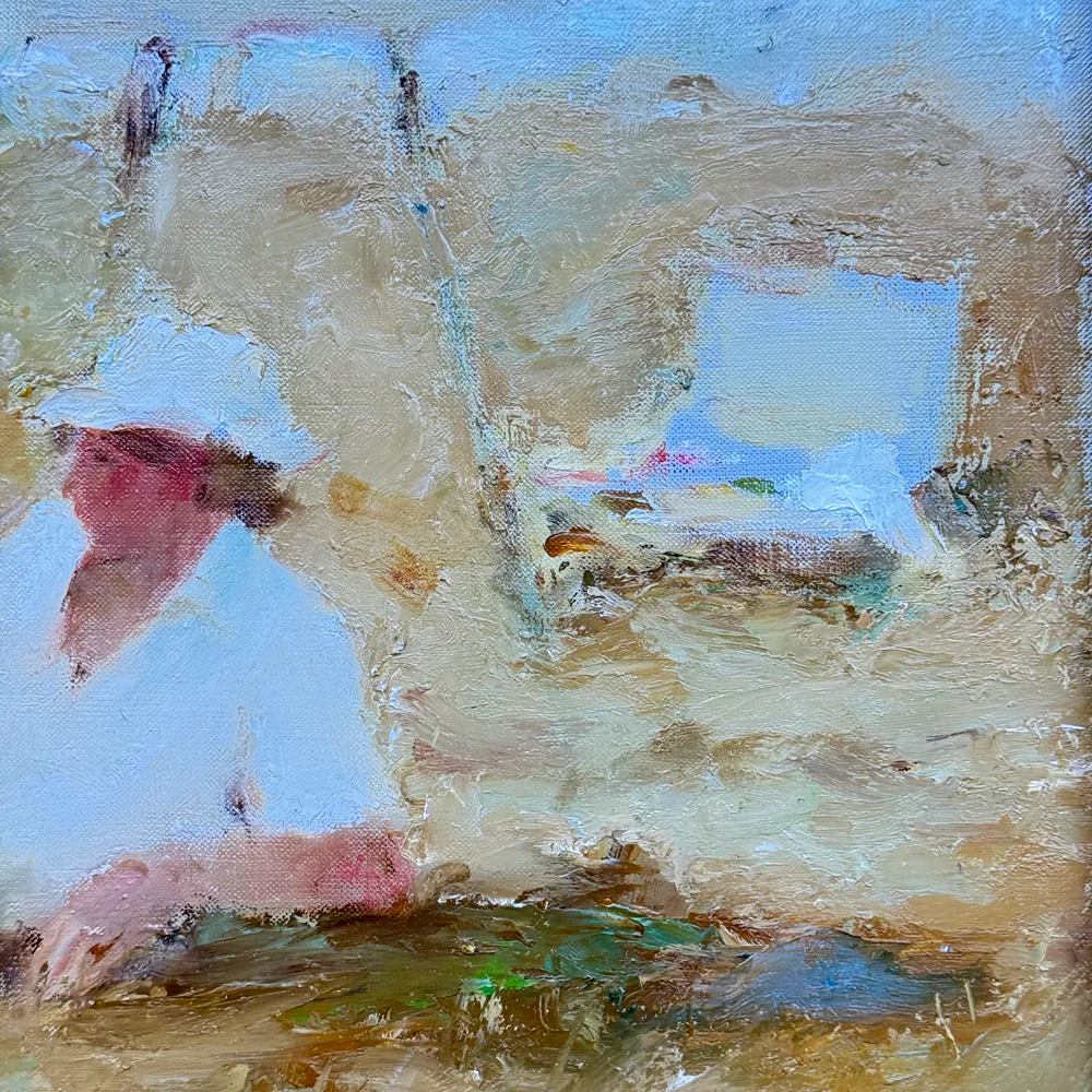 "Reclining Artist" Oil Painting on Linen by Samuel Oppenheimer (1901-1992) - Image 2