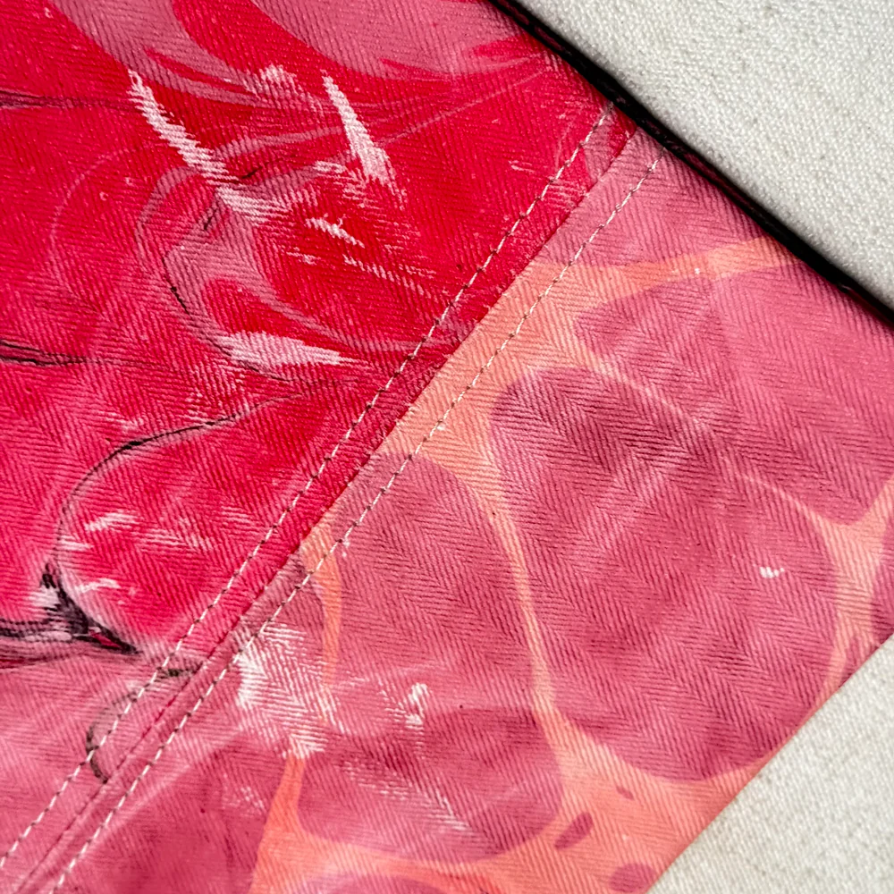 Hand Marbled One-of-a-Kind Zipper Pouch (#P11) - Image 4