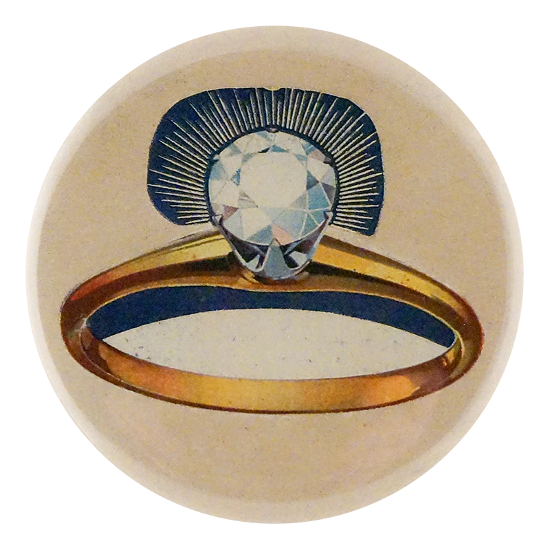 Blue Glow Ring Dish