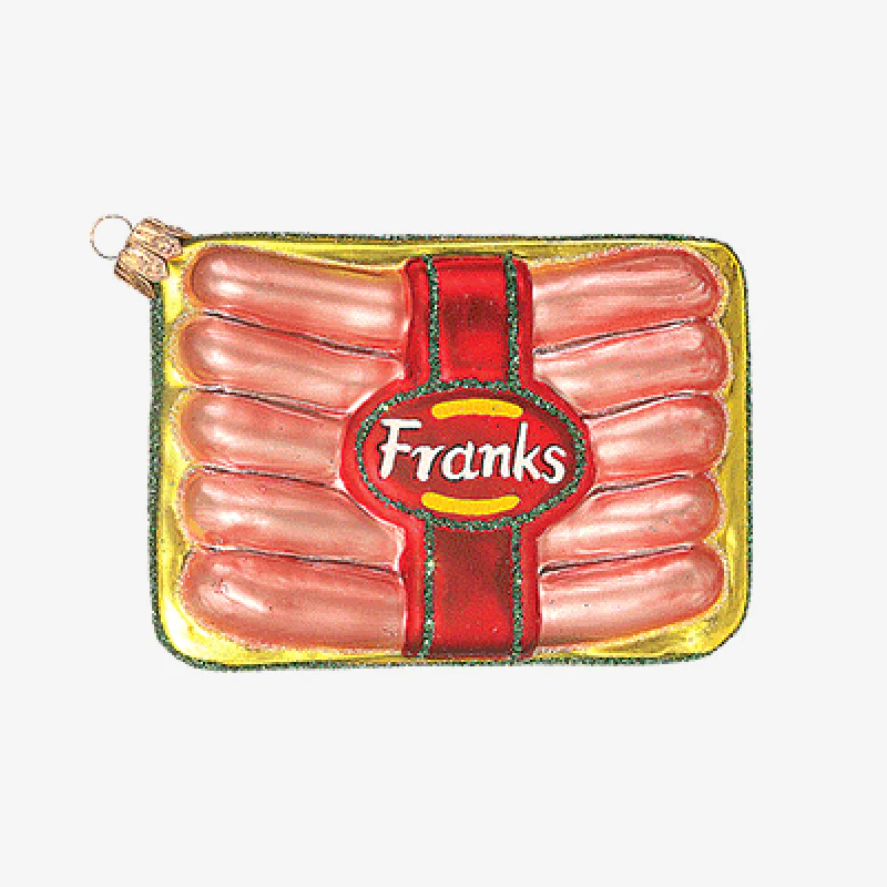 Package of Franks Hot Dogs Ornament
