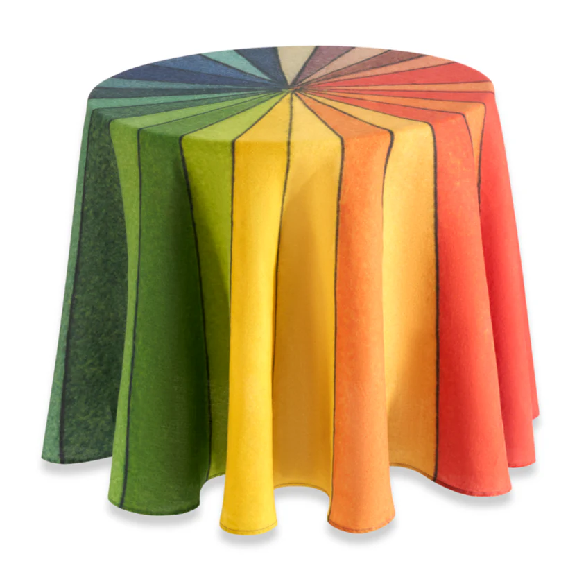 Summerill & Bishop x John Derian "Color Wheel" Round Tablecloth