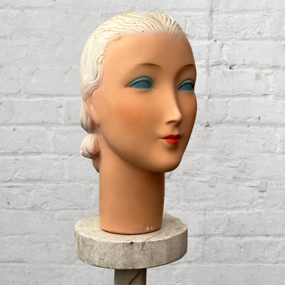 Vintage 1920's Mannequin Head (#2)