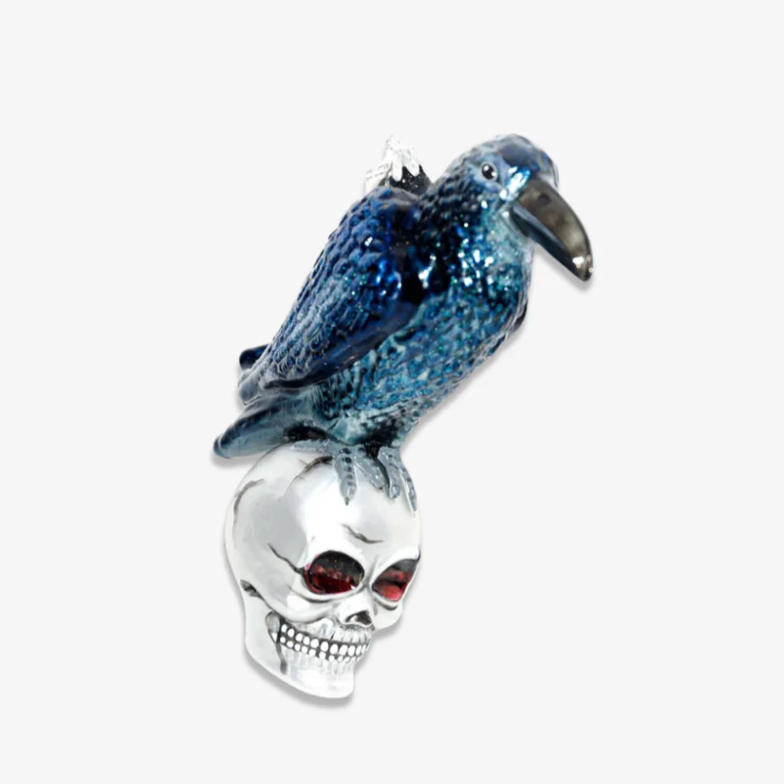 Vulture On Skull Ornament
